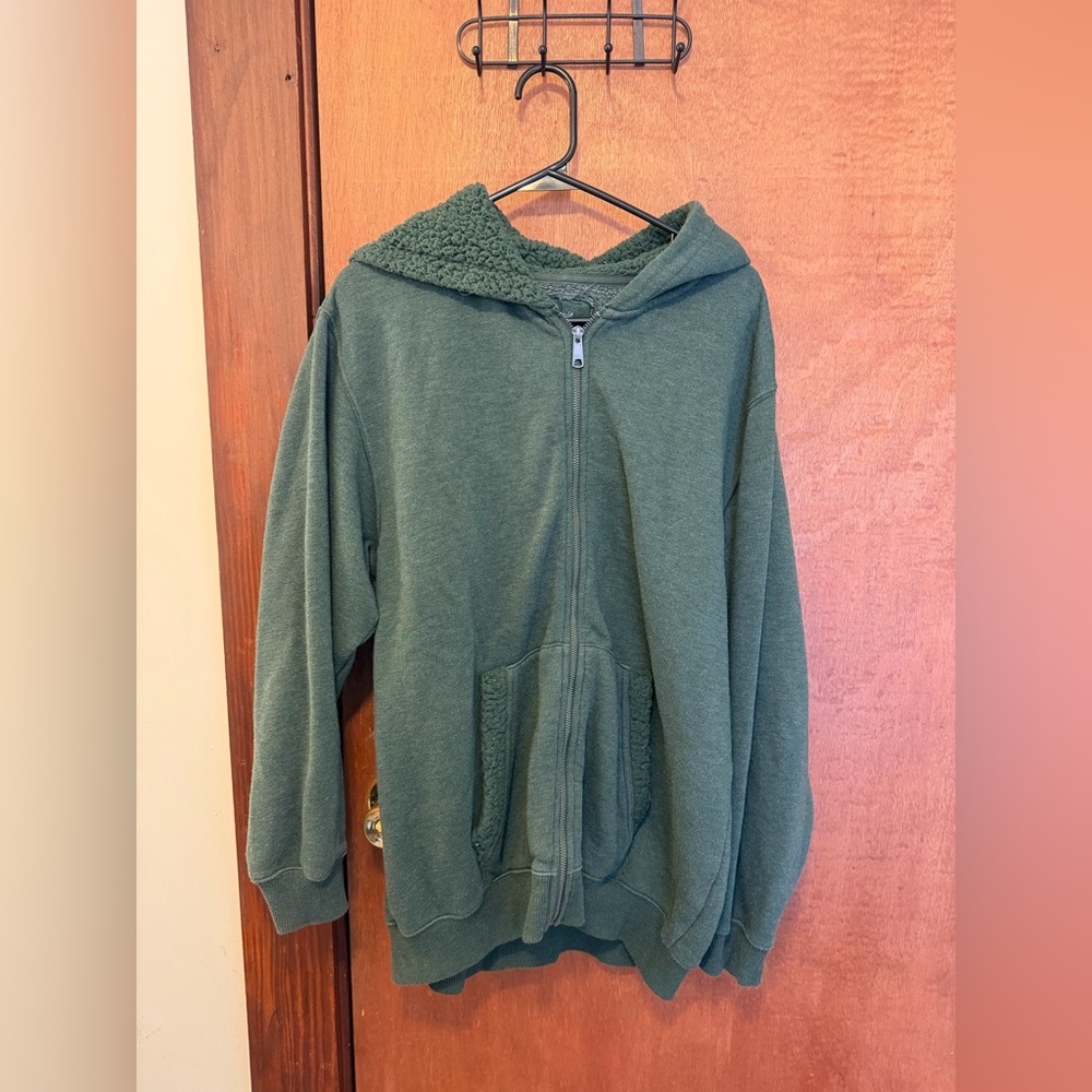 Aerie Textured Green Sweater